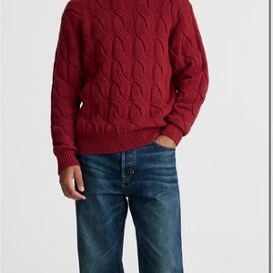 NWT Madewell Cable Knit Wool Blend Sweater